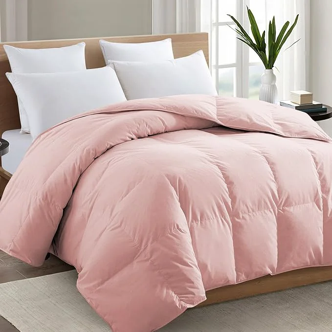 Powerful TEXARTIST Premium 2100 Series King Comforter All Season Breathable Pink Official