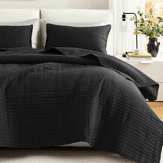 Innovative Comfort Spaces Kienna Quilt Set- Double Sided Stitching Design Summer Blanket Casual