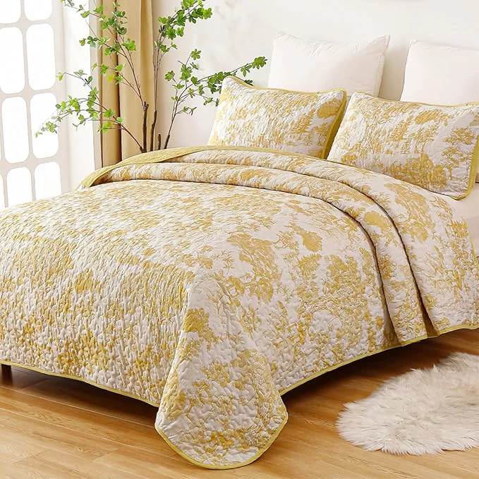 Dependable WONGS BEDDING Botanical Quilt Set King Size Advanced