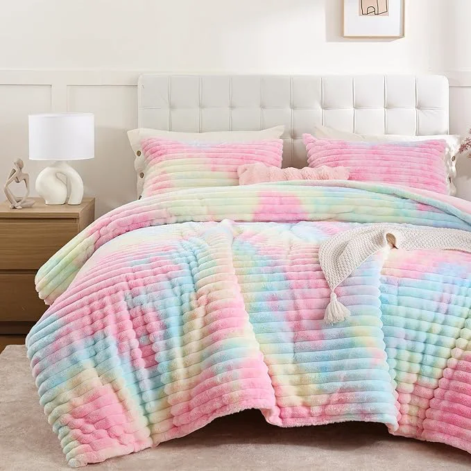 World-Class Smoofy Fluffy Full Size Comforter Sets 3 Pieces Crafted