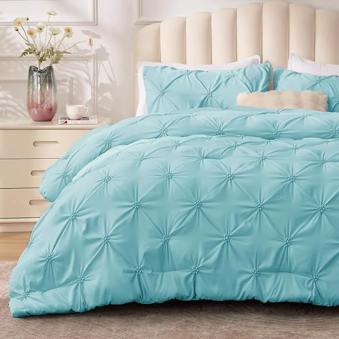Environmentally Friendly BEDELITE Macaron Blue King Size Comforter Set Healthy