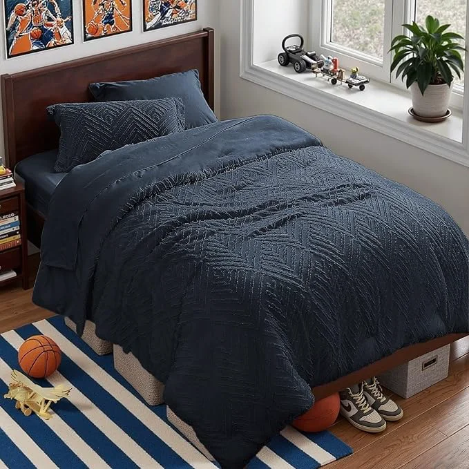 Efficient Zzlpp Twin Comforter Set 5 Pieces All Season Boho Bedding Sets Fine Crafted