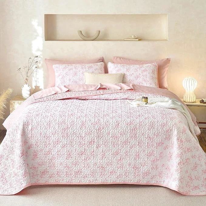 Functional Wake In Cloud – Floral Quilt Set Shabby Chic Coquette Cottagecore Vintage Detailed