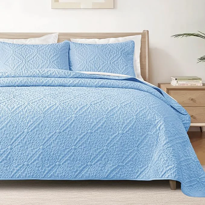 Green Exclusivo Mezcla Twin Quilt Bedding Set Lightweight Soft Bedspreads Coverlets Reliable
