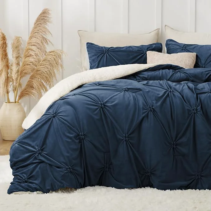 Functional BEDELITE Pintuck Fluffy Twin Comforter Set Authentic