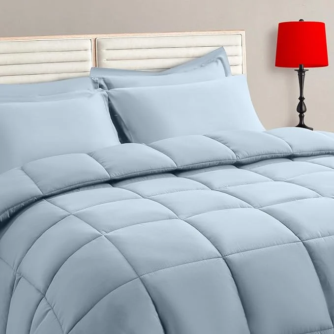 Luxury TAIMIT Light Blue Queen Size Comforter Set Quality