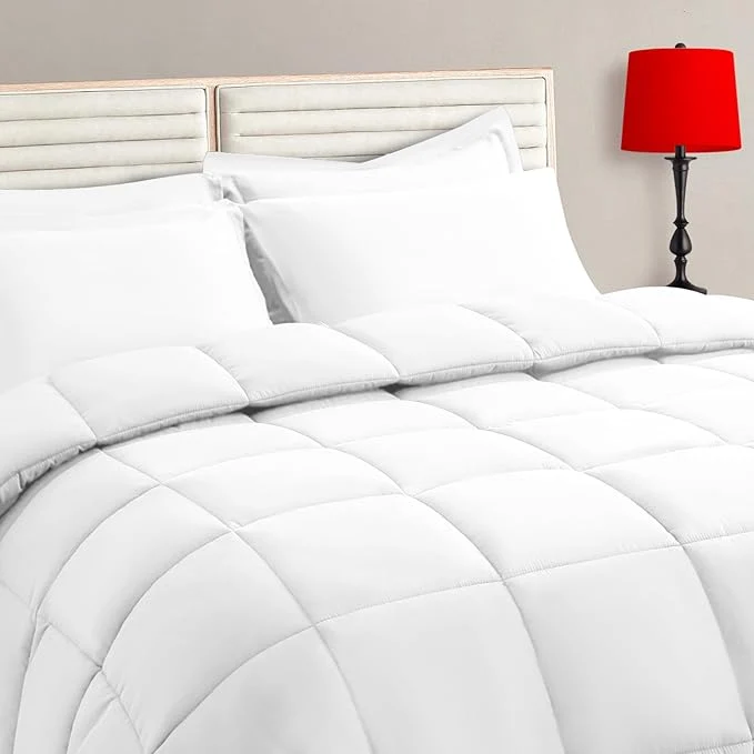 Healthy TAIMIT White Queen Size Comforter Set Secure