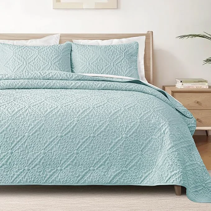 Sophisticated Exclusivo Mezcla Twin Quilt Bedding Set Lightweight Soft Bedspreads Coverlets Functional