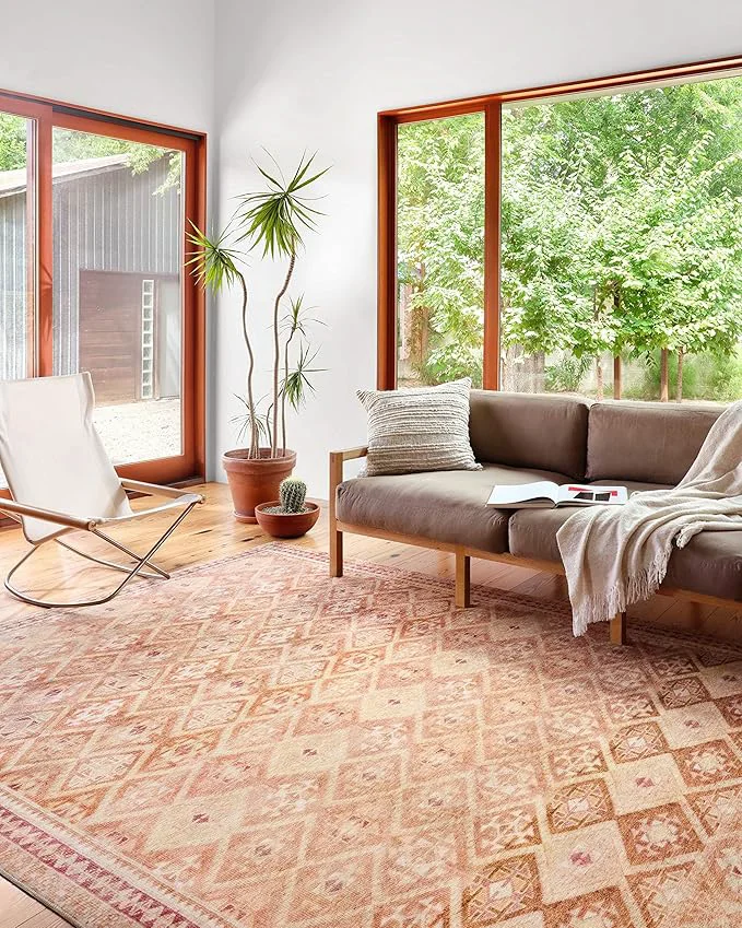 Expertly Made Loloi Layla Collection LAY-16 Natural Spice 7′-6 x 9′-6 .13 Thick Area Rug Professional