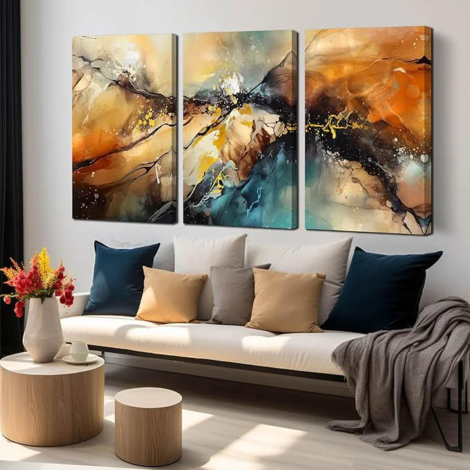 Healthy Abstract Living Room Pictures Wall Decor Secure