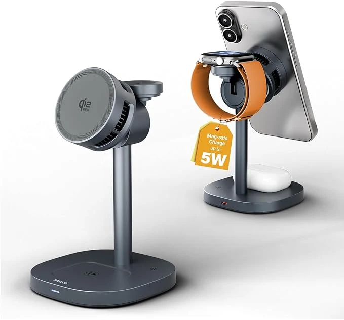Consistent 25W Qi2.2 Fast Wireless Charger Stand Traditional