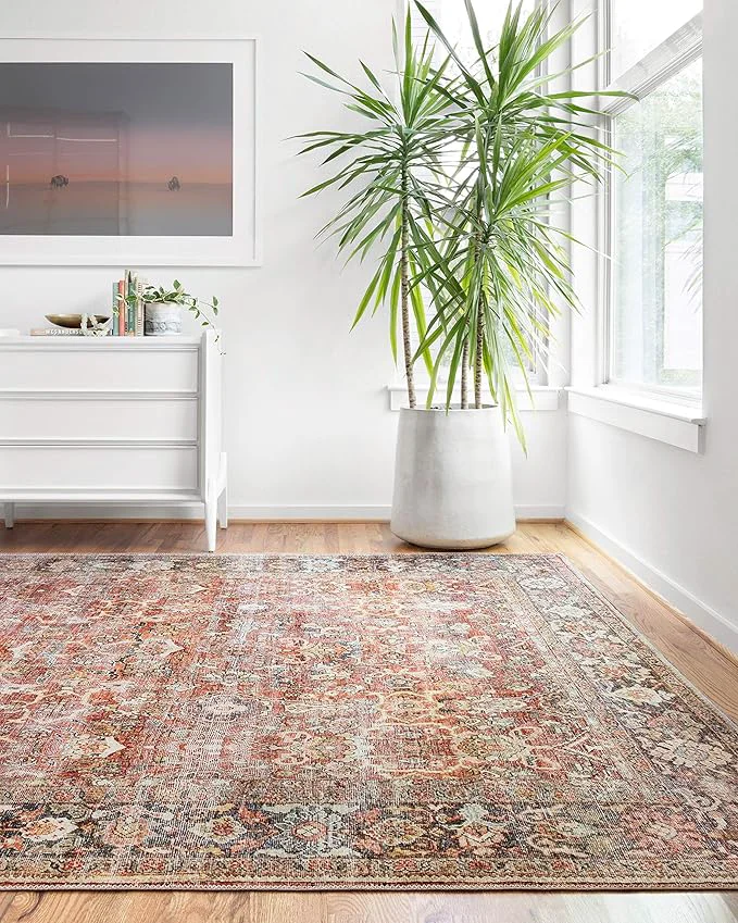 Comfortable Loloi Layla Collection LAY-02 Spice Marine 9′-0 x 12′-0 .13 Thick Area Rug Official