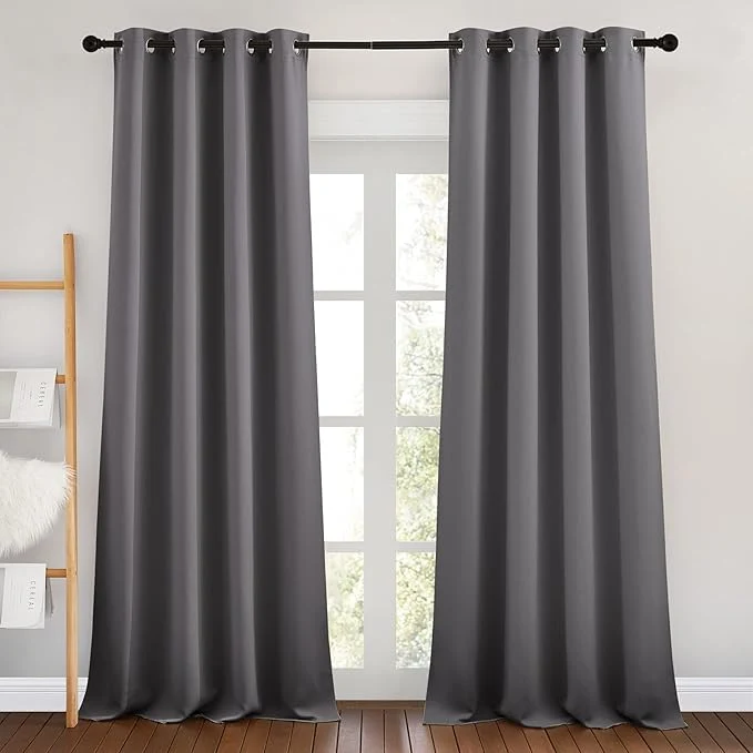 Stylish NICETOWN Bedroom Blackout Curtains 90 inch Length Outstanding
