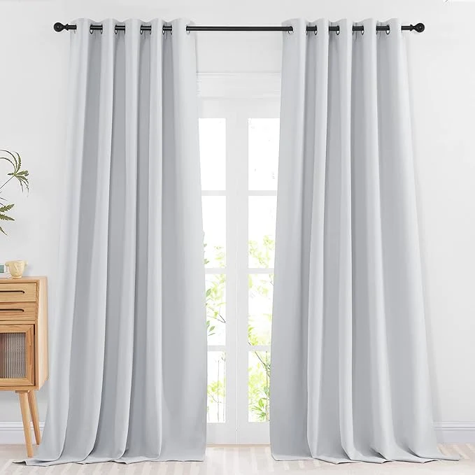 Green NICETOWN Room Darkening Curtains Extra Long 102 Inches Easy-to-Use