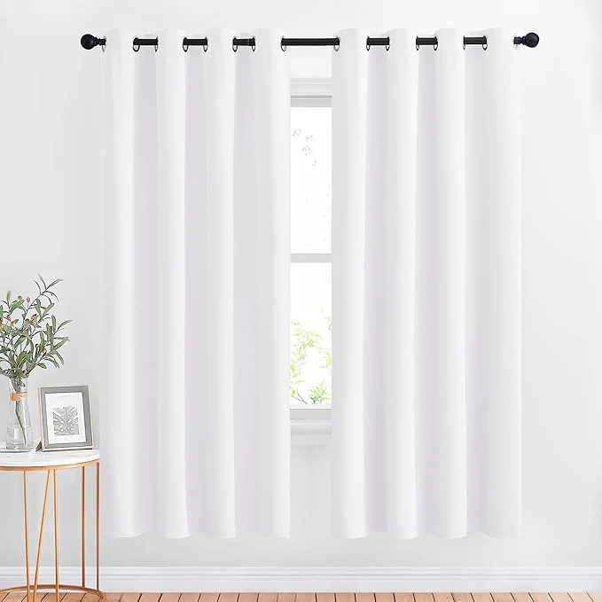 Smart NICETOWN White Room Darkening Draperies and Curtains Elite