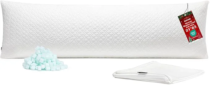Certified Extra Long Body Pillow Memory Foam 160x50cm – Body Pillows High-Grade