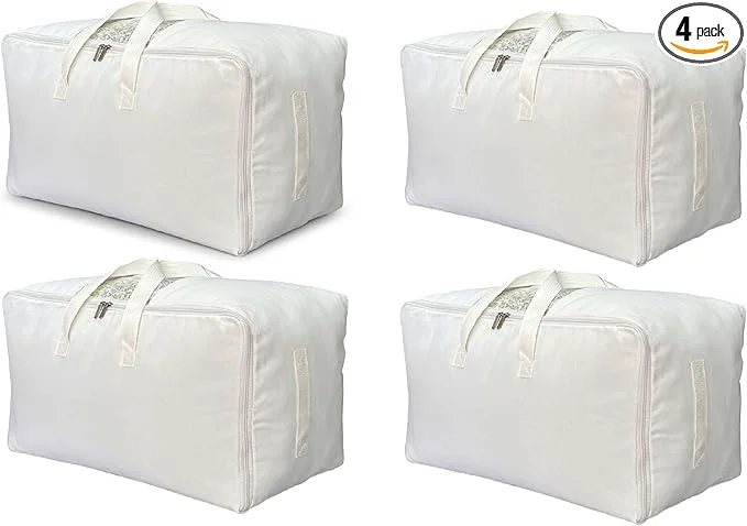 Flexible Soft Canvas Clothes Storage Bags Convenient