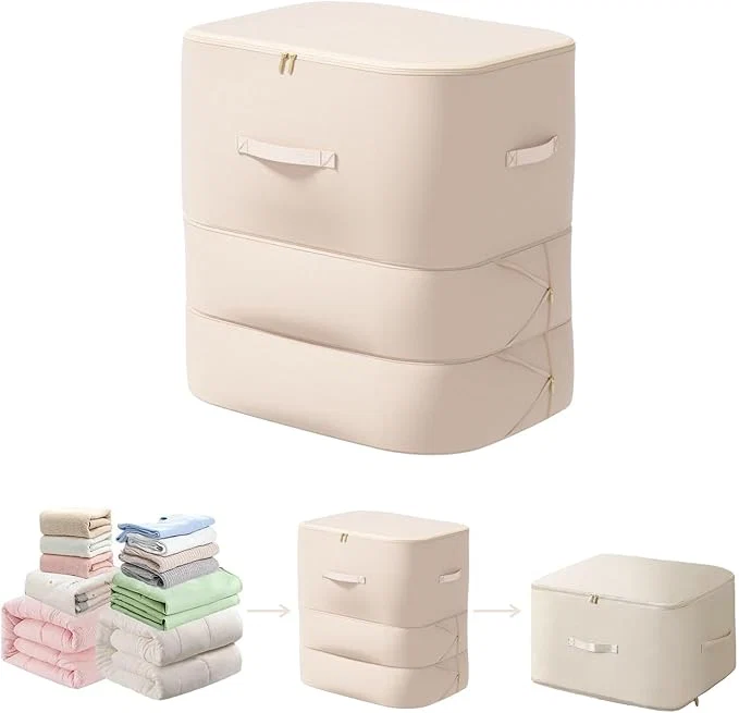 User-Friendly Ultra Space Saving Self Compression Organizer 2025 New 3-Layer Zipper Large Carefully Designed