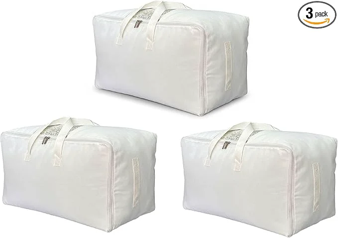 Efficient Soft Canvas Clothes Storage Bags Relaxed