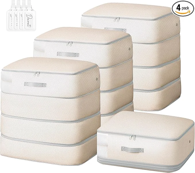 Durable Comforter Storage Bag – 130L Large Capacity Blanket Storage Bags 4-Layer Ultra Fashionable