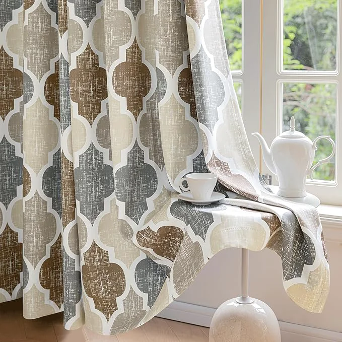 Breathable Beauoop Blackout Curtains 90 Inches Long 2 Panels Soft