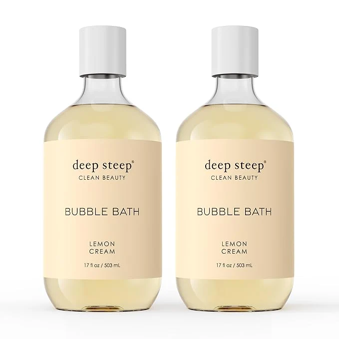 User-Friendly Deep Steep Bubble Bath Lemon Cream 17 oz – Hypoallergenic Clinically Tested Easy-to-Use