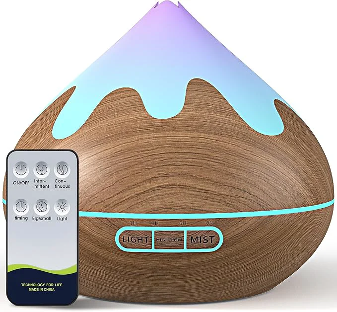 Fashionable 500ML Essential Oil Diffuser Ultrasonic Aromatherapy Diffuser Optimized