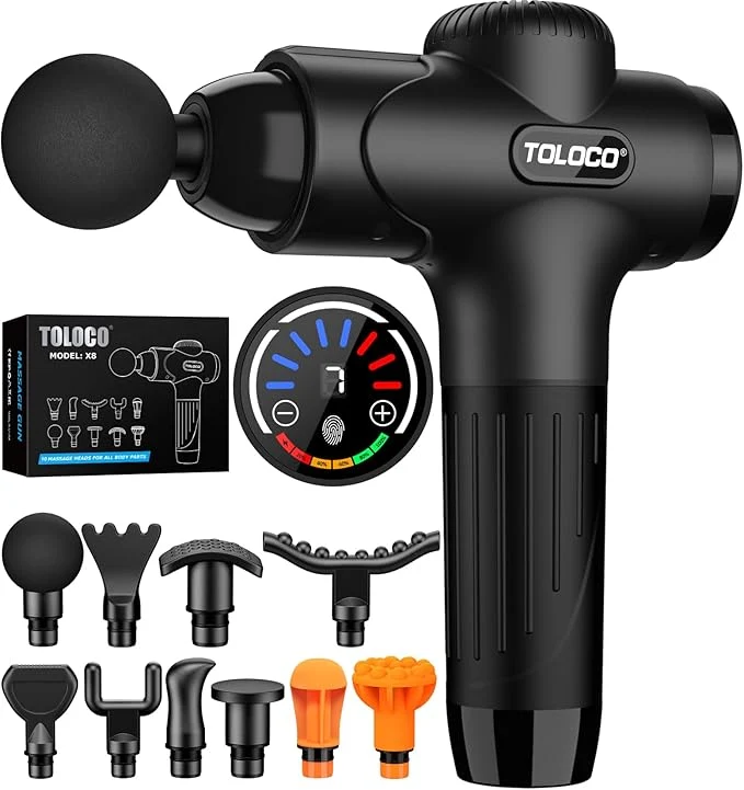 Advanced TOLOCO Massage Gun Deep Tissue Percussion Massage Gun Durable