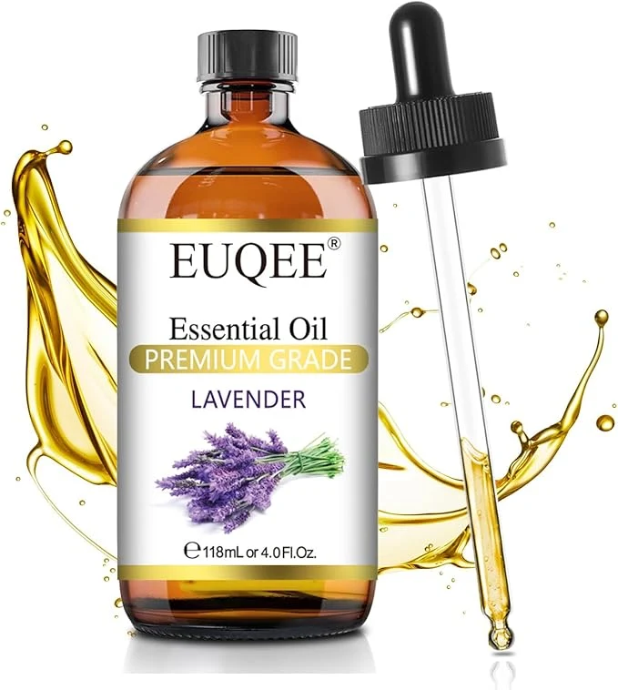 Effective EUQEE Lavender Essential Oil 118mL Pure Lavender Oil Large Capacity Essential Exceptional