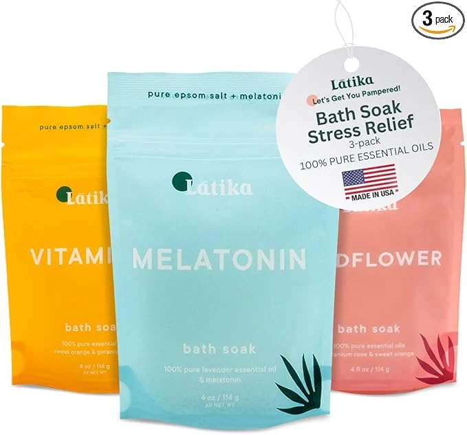 Next-Generation Latika Bath Soak Stress Relief Set of 3 Official