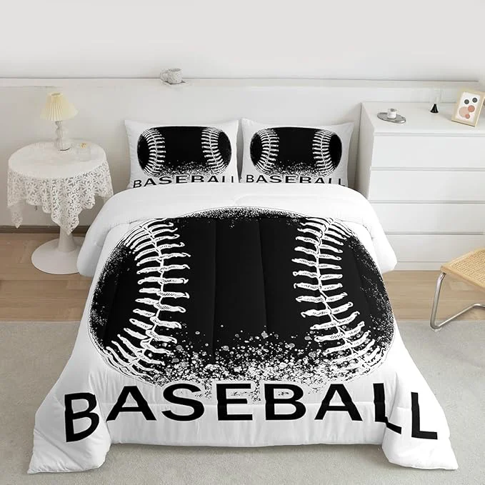 Trusted Feelyou Baseball Bedding Set Kids Baseball Sports Comforter Set Ball Games Comforter for Boys Room Decor Comforter Twin Size with 1 Pillow Case Boys Durable