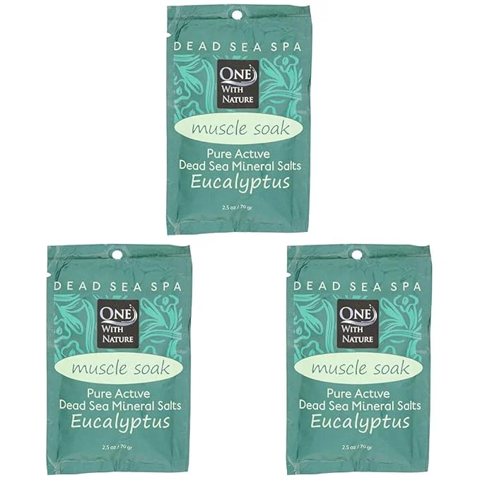 Effective One With Nature Bath Salt Green Eucalyptus 2.5 Ounce Artisan