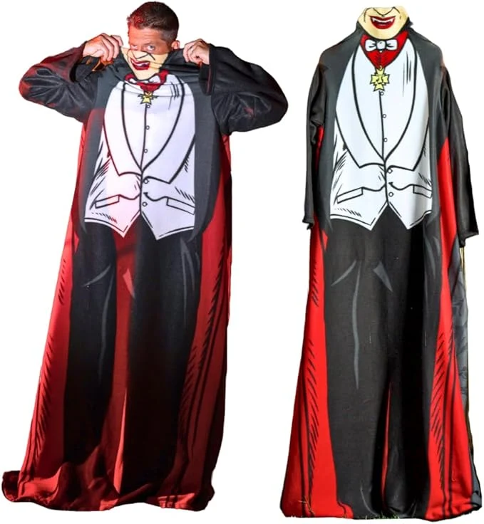 Sustainable Franco Collectibles Universal Monsters Dracula Halloween Horror Super Soft Cozy Wearable Sleeved Throw Blanket 70 in x 48 in ly Licensed Product Expertly Made