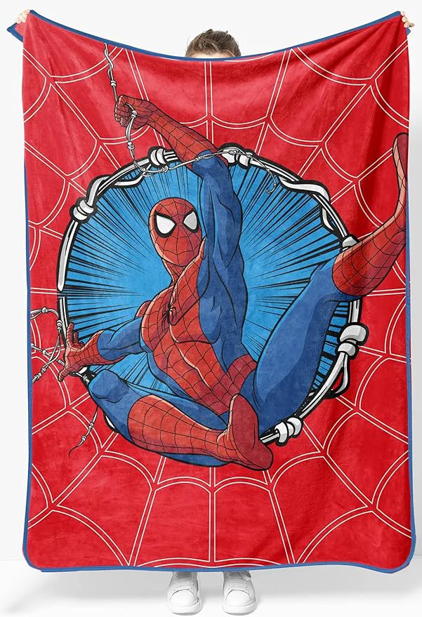 Classic Jay Franco Kids Plush Throw Blanket – Soft amp Cozy Fleece Throw for Bedroom amp Couch Décor Licensed Product Red – Spiderman 46×60 – Throw Blanket Outstanding