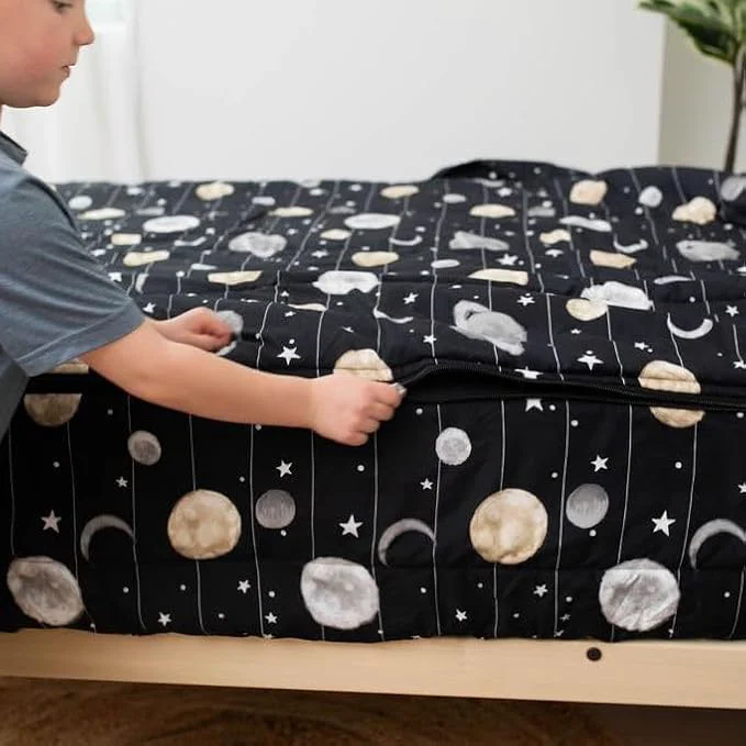 Efficient Beddy 39 s Space Theme Durable Zipper Bedding for Kids Bed in a Bag Black Sheets and Universe Galaxy Comforter with Stars amp Solar System Includes Pillowcase and Sham Easy to Make and Wash Convenient