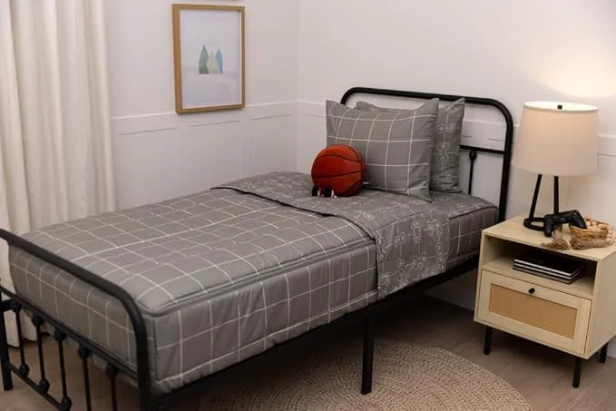 Consistent Beddy 39 s Video Game Themed Durable Zipper Bedding for Kids Bed in a Bag Gray Comforter amp Sheets with Gaming Controller Design for Gamers Includes Pillowcase amp Pillow Sham Easy to Make amp Wash Fine