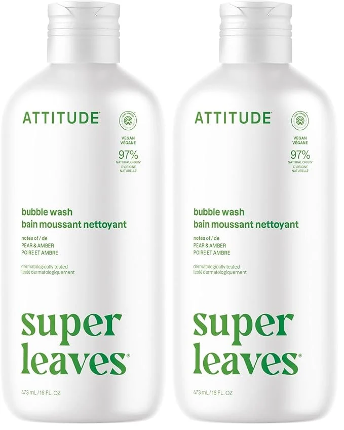 Artisan ATTITUDE Bubble Bath EWG Plant and Mineral-Based Ingredients Breathable