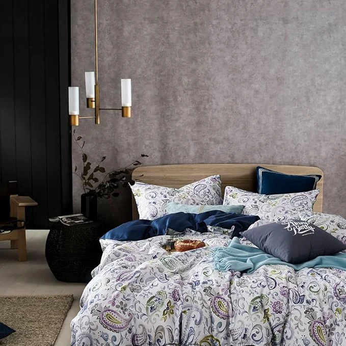 Minimalist Cupocupa Duvet Cover Set Duvet Cover Full Bedding Set Fluffy Boho Duvet Cover Set Paisley Floral Bedding Collection Duvet Cover with Pillowcases Flexible