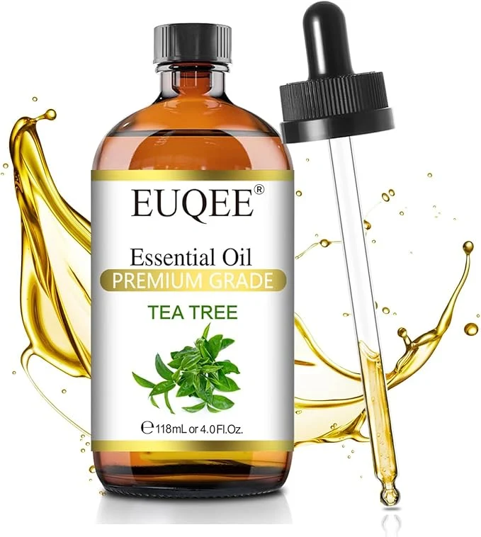 Organic EUQEE Tea Tree Essential Oil 4Fl.Oz Pure Tea Tree Oil Innovative