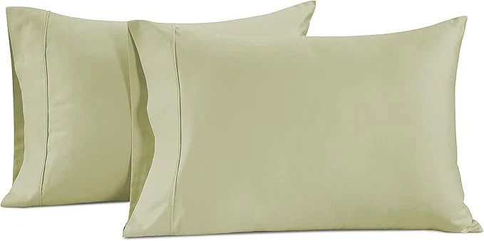 Pillow Case Covers King Set of 2 Egyptian Cotton Sateen Soft Cool amp Smooth 1000 Thread Count Pillow Cases – Seafoam Green