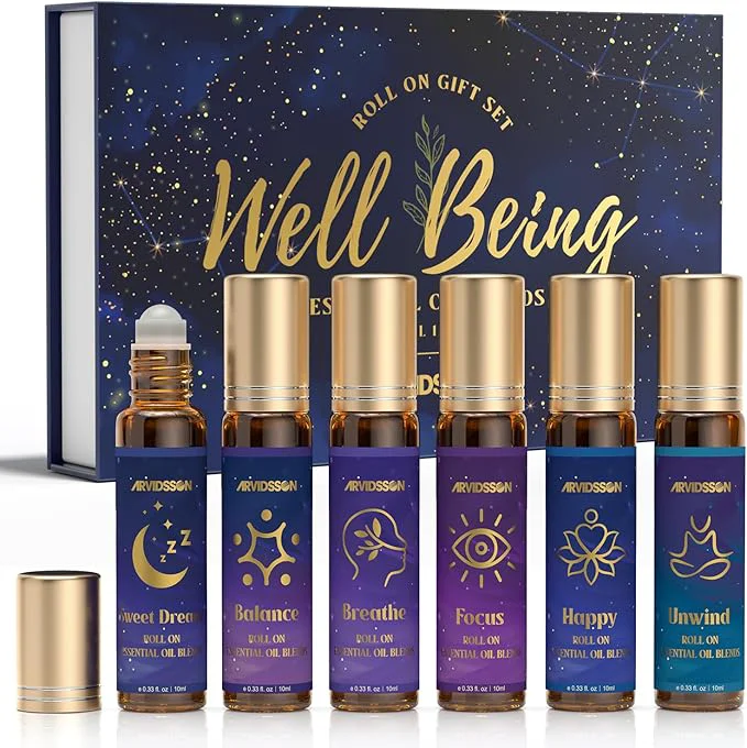 Authentic ARVIDSSON Essential Oils Roll On Set Natural Self Care Essential Oil Blends High-Quality