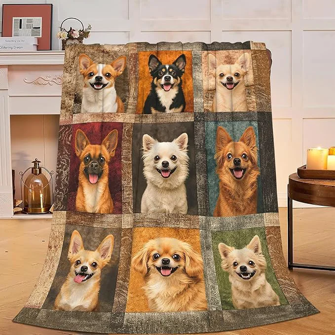 Fine Chihuahua Blanket Super Soft Warm Fluffy Fleece Flannel Dog Animal Throw Blanket Cozy Fuzzy Plush Stuff Bedding Blankets Gifts for Women Kids Boys Girls Adults 50 quot X40 quot First-Class