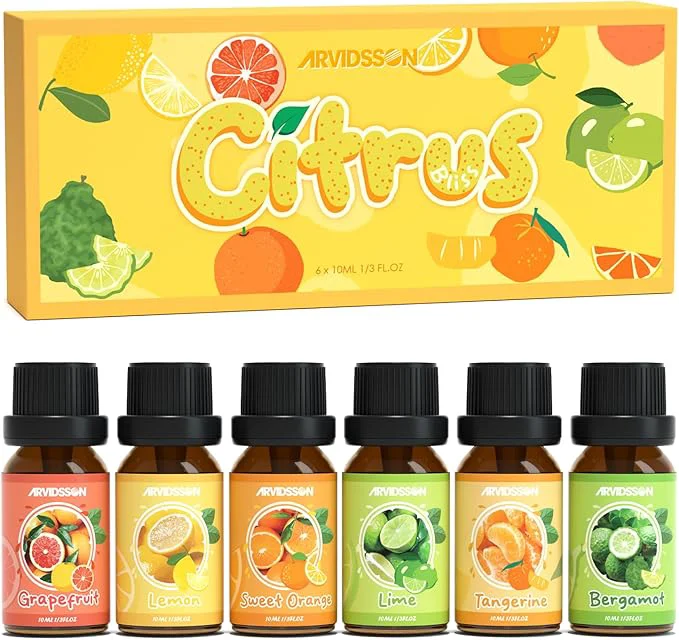 Effective ARVIDSSON Citrus Essential Oils Set Natural Fruit Essential Oil Secure