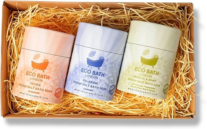 Healthy Eco Bath London Epsom Salt Gift Set Pure
