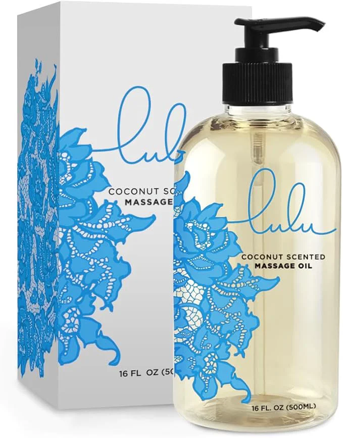 Advanced Lulu Coconut Massage Oil with Fractionated Coconut Cocoa Butter Hydrating Classic