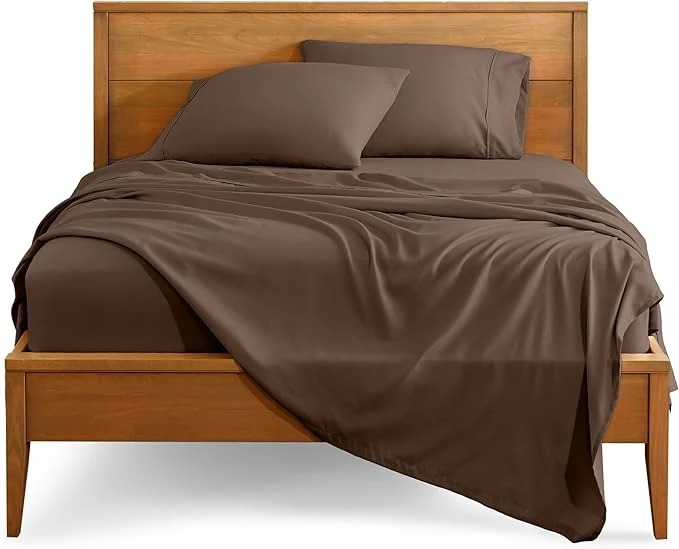 User-Friendly Bare Home King Sheet Set – 1800 Ultra-Soft Microfiber King Bed Sheets – Double Brushed – Deep Pockets – Easy Fit – 4 Piece Set – Bedding Sheets amp Pillowcases King Cocoa Fashionable