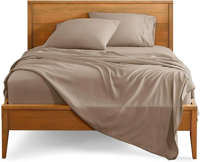Fine Crafted Bare Home Twin Sheet Set – 1800 Ultra-Soft Microfiber Twin Bed Sheets – Double Brushed – Deep Pockets – Easy Fit – 3 Piece Set – Bedding Sheets amp Pillowcases Twin Pebble Refined