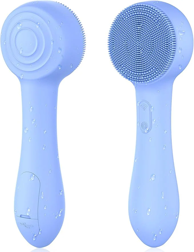 Excellent Facial Cleansing Brush Silicone Face Scrubber Waterproof Rechargeable Safe