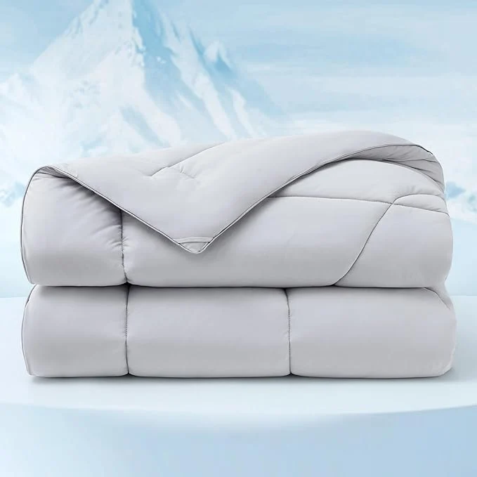 Convenient Bedsure Cooling Comforter Twin – Cooling Blankets for Hot Sleepers Lightweight Comforter for Summer with Dual-Sided Cool Tech Soft Breathable Cold Blanket for Sleeping Grey 68×88 Inches