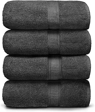 Durable Ariv Premium Bath Towels Pack of 4 Cotton Super Soft Highly Absorbent Fast